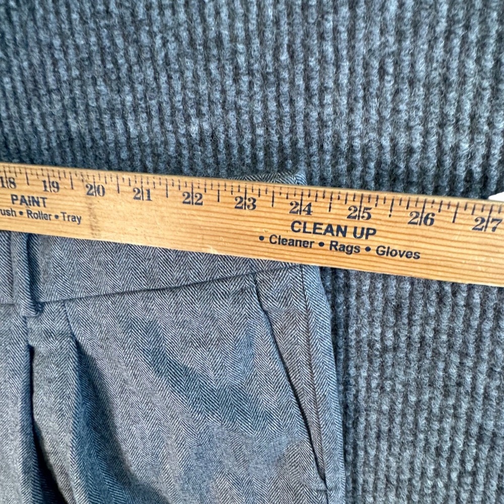J Crew Mens 48x28 Gray Wool Dress Pants‎ British Moon Fabric Quiet Luxury - Picture 3 of 11